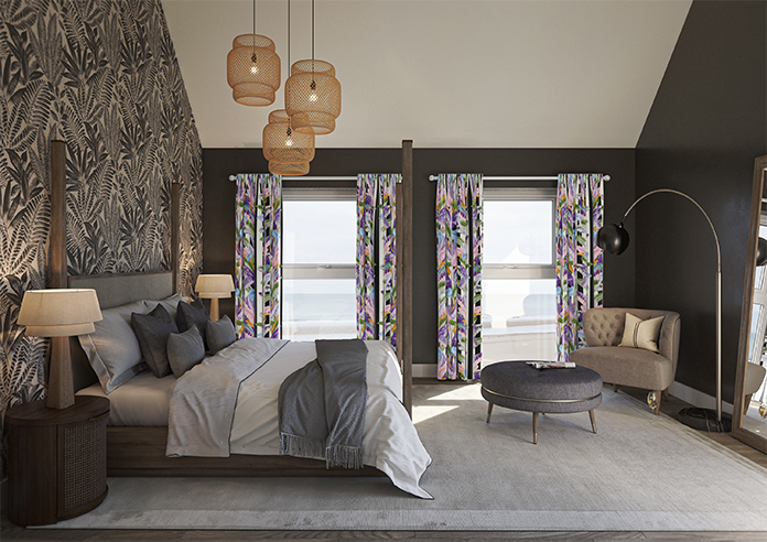 Palm Springs, Black Stripe - Made To Measure Curtains - Image 14